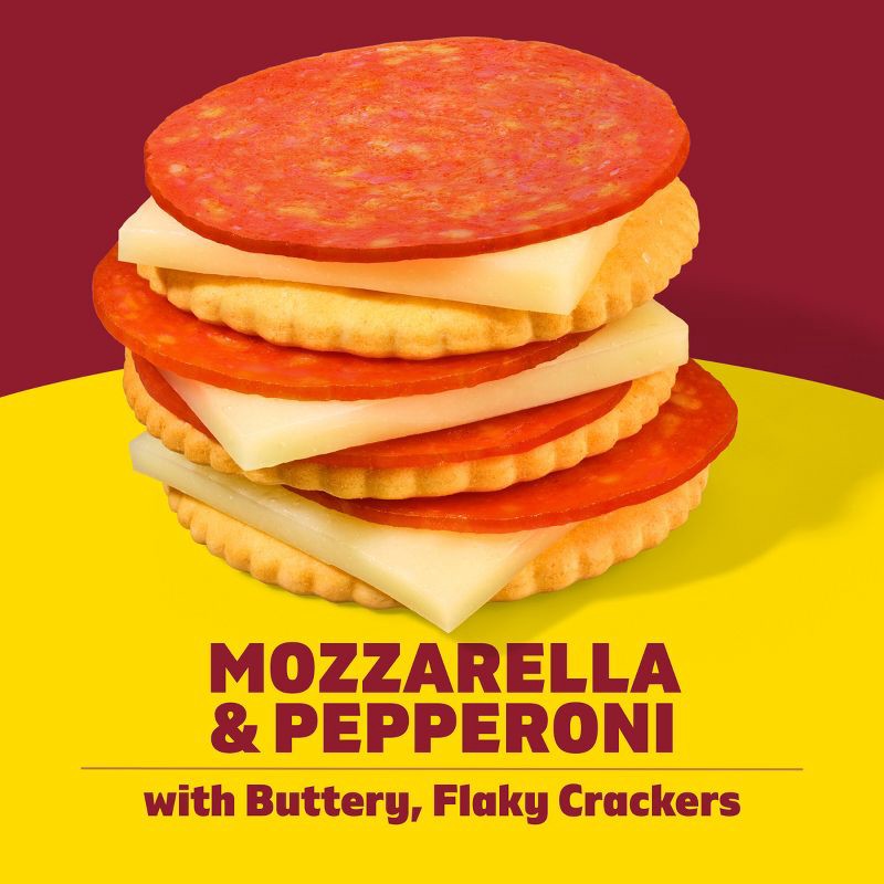 slide 4 of 12, Lunchables Mozzarella, Pepperoni, Cracker - 1.3oz, 1.3 oz