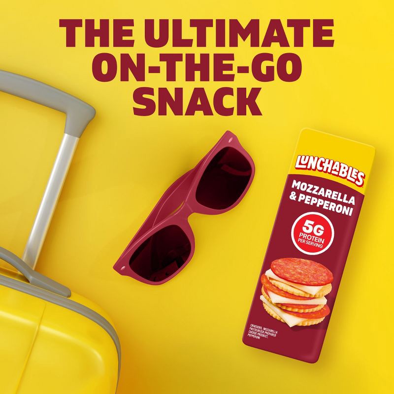 slide 6 of 12, Lunchables Mozzarella, Pepperoni, Cracker - 1.3oz, 1.3 oz