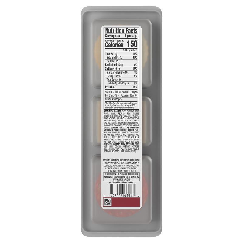slide 10 of 12, Lunchables Mozzarella, Pepperoni, Cracker - 1.3oz, 1.3 oz
