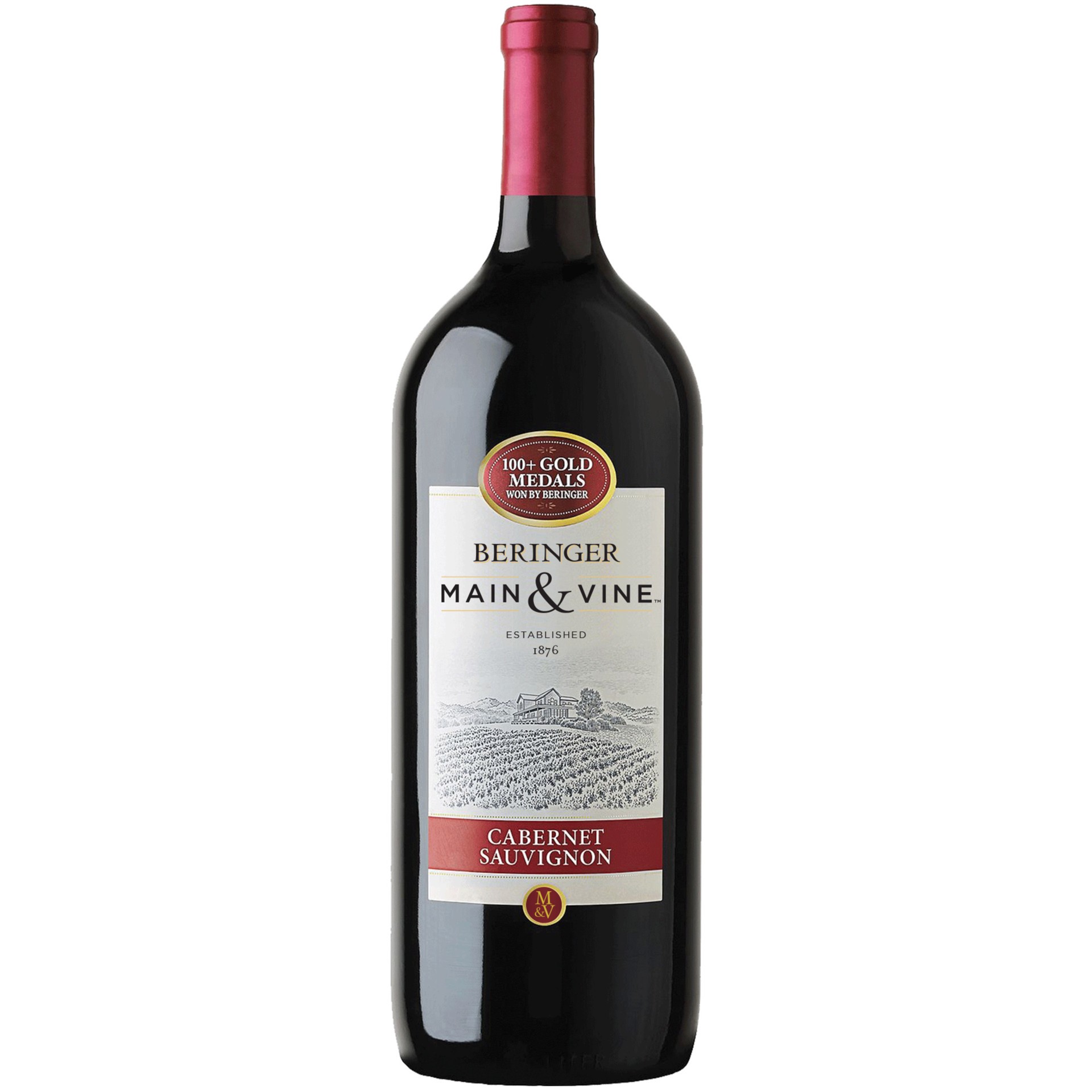 slide 1 of 1, Beringer Main & Vine™ Cabernet Sauvignon Red Wine - 1.5 Liter, American, 1.50 liter