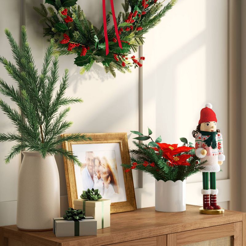 slide 2 of 3, Christmas Draping Pine Artificial Stem - Threshold™, 1 ct