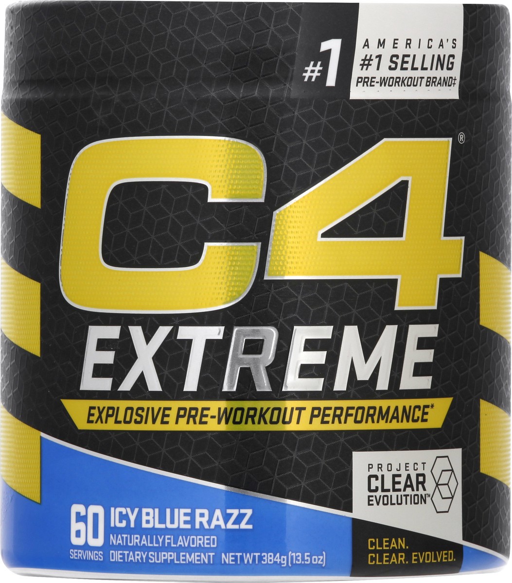 slide 6 of 12, C4 Sport Extreme Icy Blue Razz Pre-Workout 384 gr, 384 gram