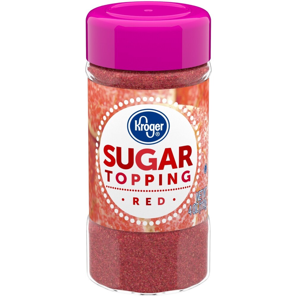 slide 3 of 3, Kroger Red Sugar Sprinkles Dessert Toppings, 4 oz