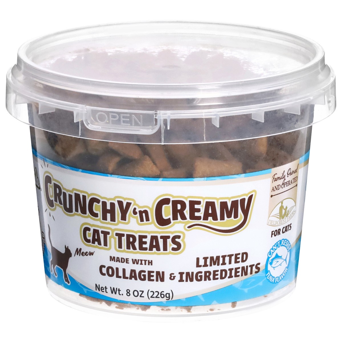 slide 4 of 4, Nothin' To Hide Crunchy'n Creamy Tuna Flavor Cat Treats 8 oz, 8 oz