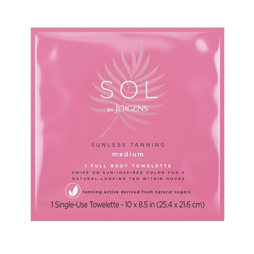 slide 4 of 6, Jergens SOL Full Body Sunless Tanning Towelettes, 6 ct