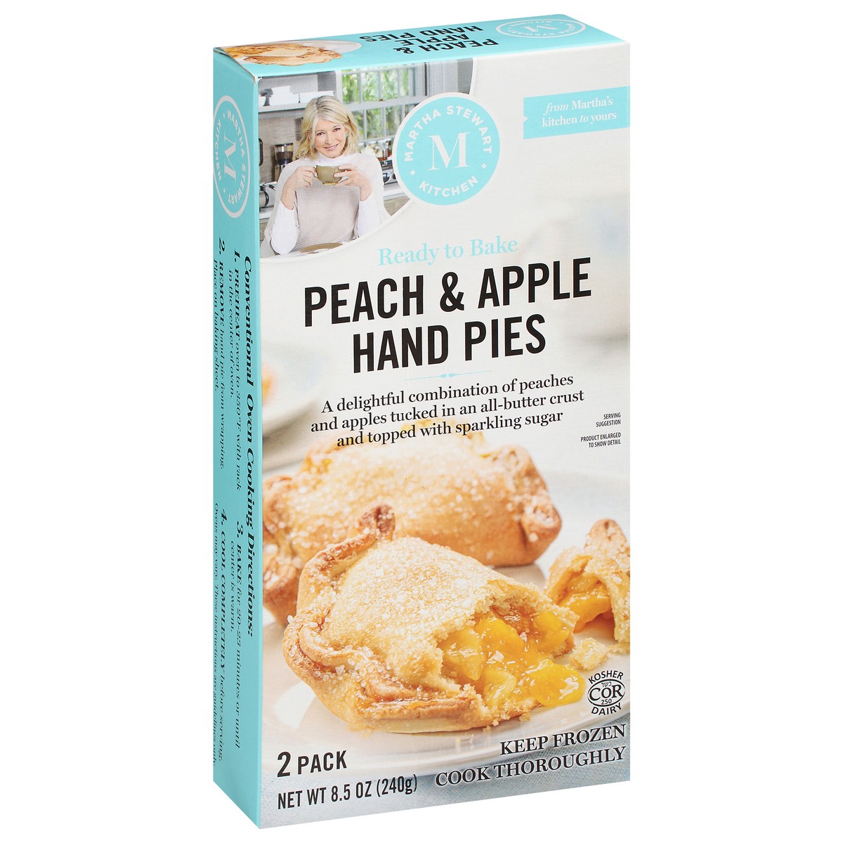 slide 2 of 11, Martha Stewart Kitchen Hand Pies, Peach and Apple, 2 ct