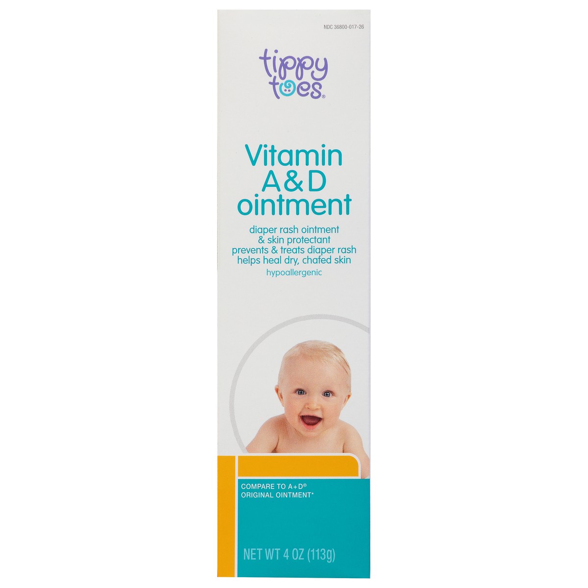 slide 2 of 18, Tippy Toes Ointment Diaper Vitamin A&D, 4 oz