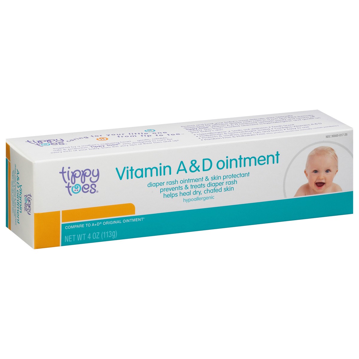 slide 3 of 18, Tippy Toes Ointment Diaper Vitamin A&D, 4 oz