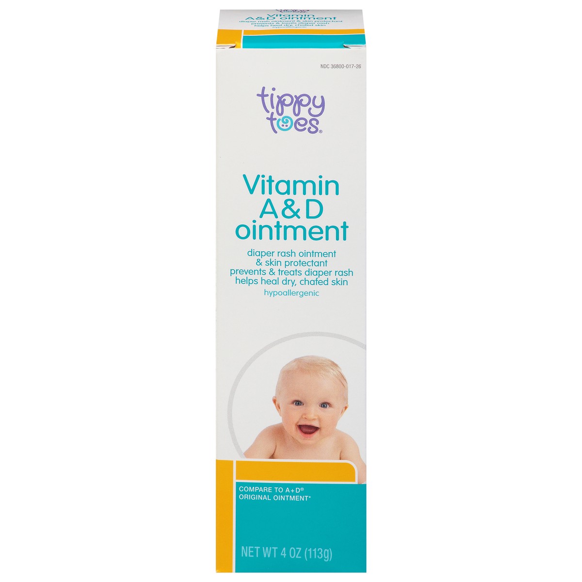 slide 10 of 18, Tippy Toes Ointment Diaper Vitamin A&D, 4 oz