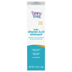 Tippy Toes Baby Vitamin A + D Ointment 4 oz