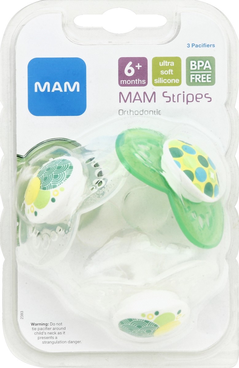 slide 2 of 6, MAM Pacifiers 3 ea, 3 ct