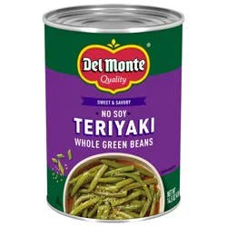 Del Monte Whole Green Beans No Soy Teriyaki 14.5 oz