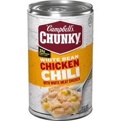 Campbell's Chunky White Bean Chicken Chili, 19 oz Can