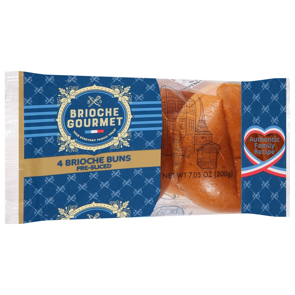 slide 8 of 9, Brioche Gourmet Pre-Sliced Brioche Buns 4 ea, 4 ct