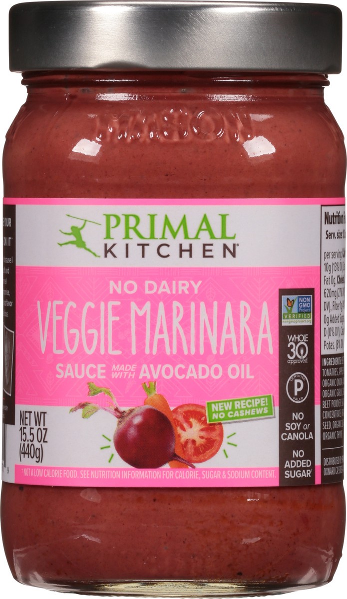 slide 2 of 14, Primal Kitchen Veggie Marinara Sauce 15.5 oz, 15.5 oz