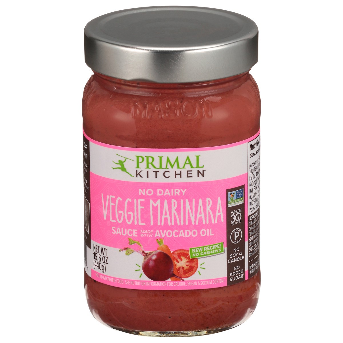 slide 6 of 14, Primal Kitchen Veggie Marinara Sauce 15.5 oz, 15.5 oz