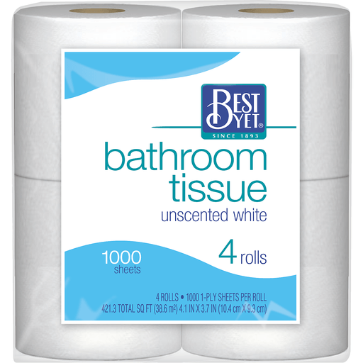 slide 1 of 1, Best Yet Bath Tissue, 4 ct