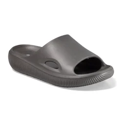 Sol Borne Men's Vented Slides, Grey, XXL
