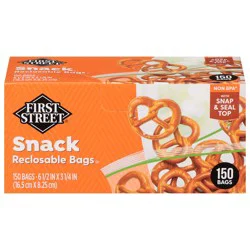 First Street Reclosable Snack Bags