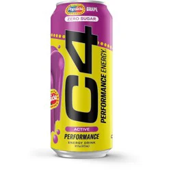 C4 Smart Energy C4 Performance Grape Popsicle Energy Drink - 16 fl oz Can