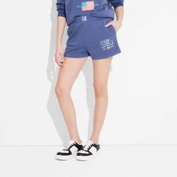 Zoe+Liv Women's American Original USA Graphic Shorts - Navy Blue XXL