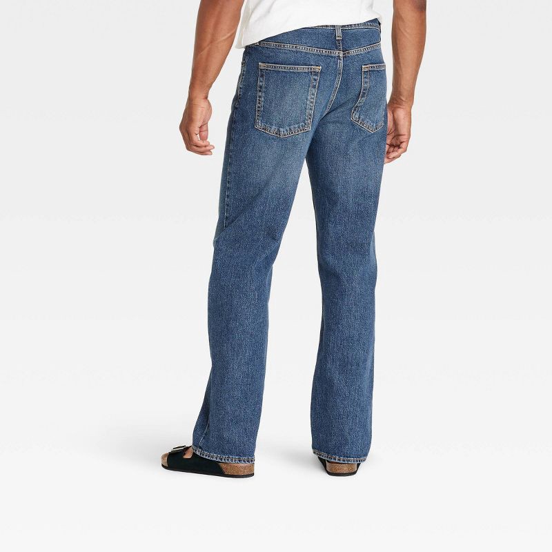 slide 2 of 4, Men's Relaxed Fit Jeans - Goodfellow & Co™ Indigo 34x34: Mid Rise, Stretch Denim, Solid Pattern, 1 ct