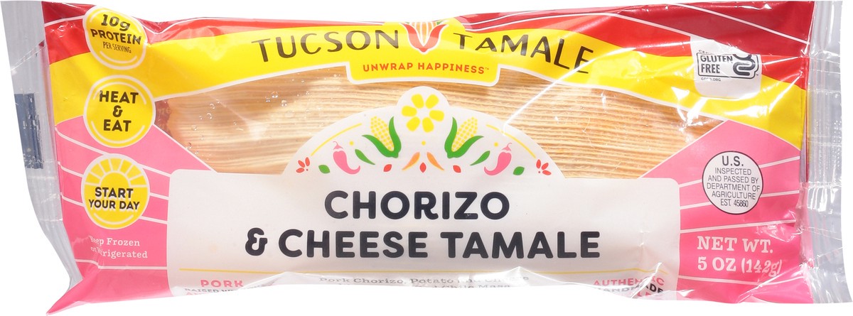 slide 6 of 9, Tucson Tamale Tuscan Tamale Tucson Tamale Tamale, Chorizo & Cheese, 5 oz