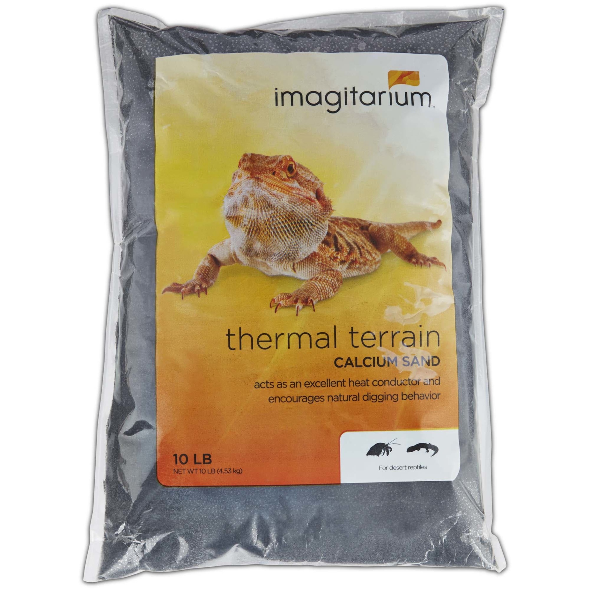 slide 1 of 1, Imagitarium Black Calcium Reptile Sand, 10 lb