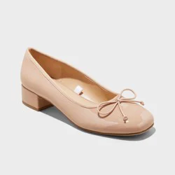 Women's Joy Ballet Pumps - A New Day™ Beige 9.5