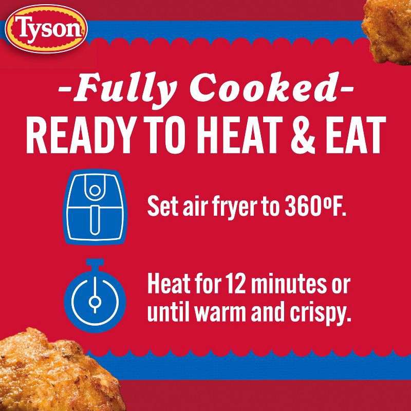 slide 3 of 7, Tyson Rotisserie Seasoned Restaurant Style Crispy Wings - Frozen - 20oz, 20 oz