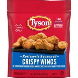 Tyson Rotisserie Seasoned Restaurant Style Crispy Wings - Frozen - 20oz