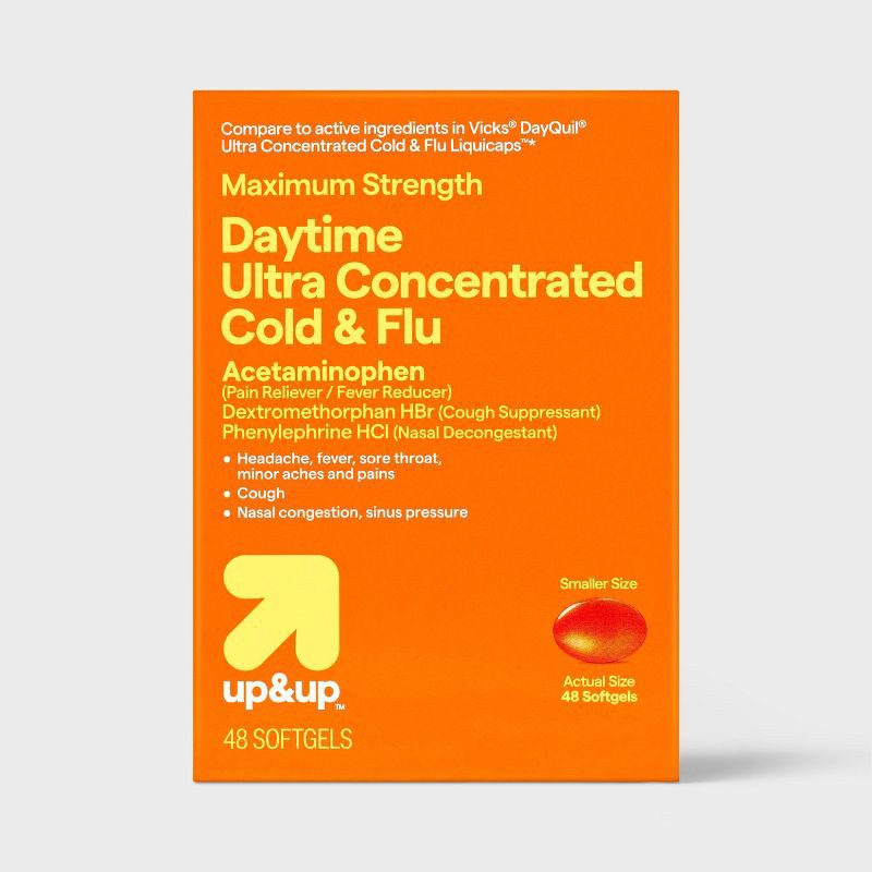 slide 1 of 5, Ultra Concentrated Flu Treatment Liquicaps - 48ct - up&up™, 48 ct