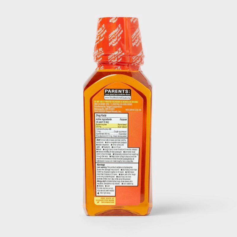 slide 3 of 3, Daytime Maximum Strength Cold & Flu liquid - Honey - 12 fl oz - up&up™, 12 fl oz