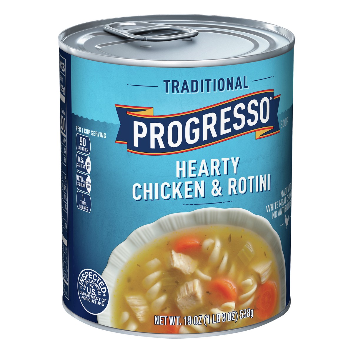 slide 9 of 9, Progresso Traditional Hearty Chicken & Rotini Soup - 19oz, 19 oz
