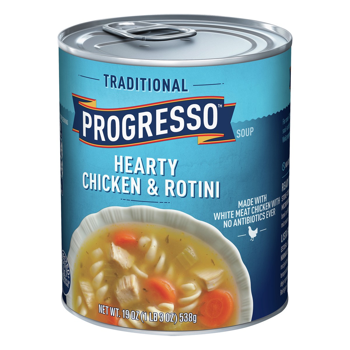 slide 2 of 9, Progresso Traditional Hearty Chicken & Rotini Soup - 19oz, 19 oz