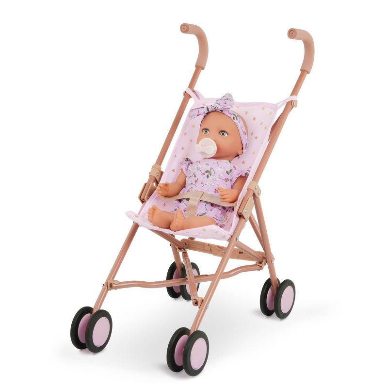 slide 7 of 10, LullaBaby 14" Baby Doll with Floral Outfit & Pacifier - Blue Eyes: BPA-Free, Plastic & Polyester, Girl Theme, 1 ct