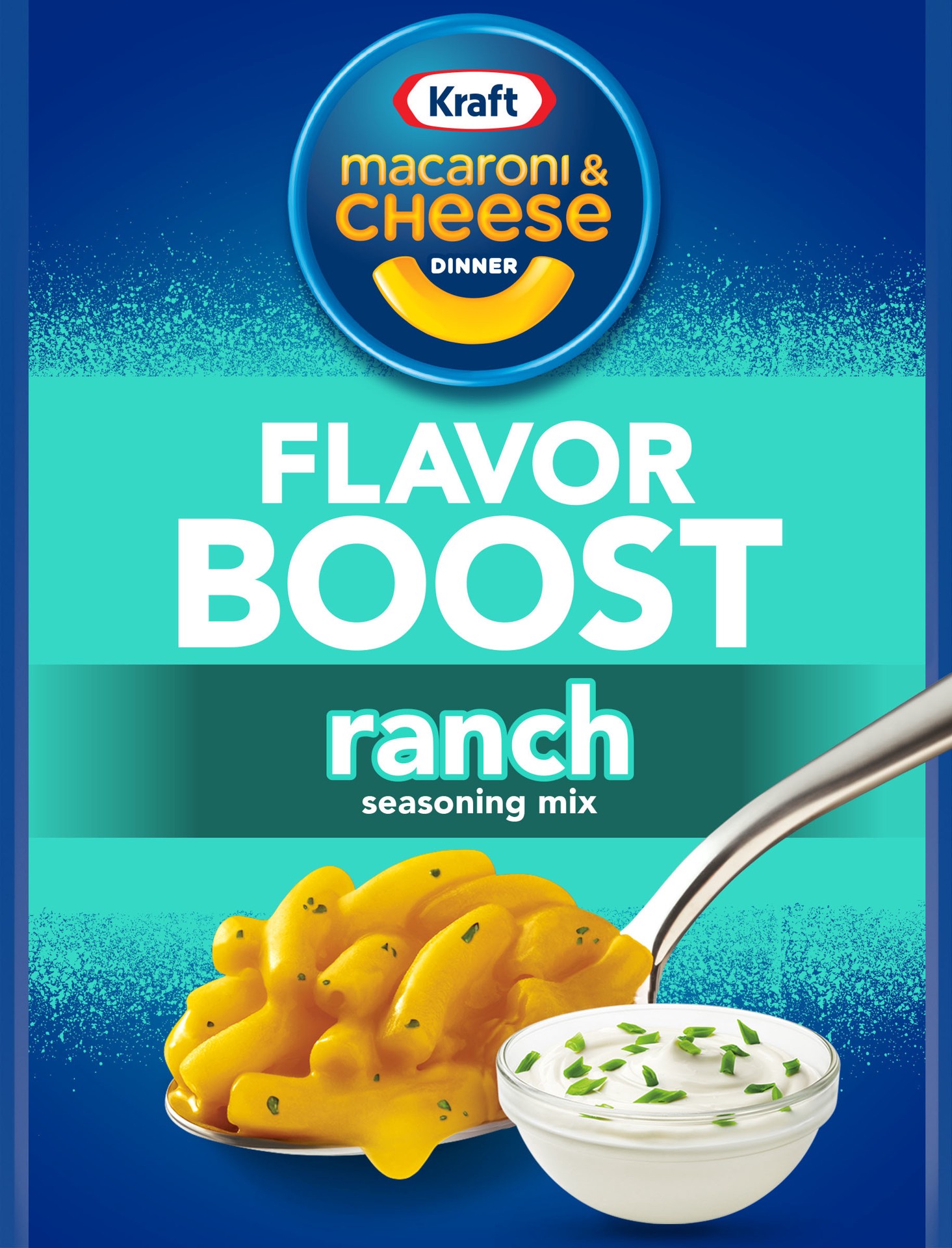 slide 1 of 5, Kraft Mac & Cheese Macaroni and Cheese Dinner Flavor Boost Ranch Seasoning Mix, 1 oz. Packet, 1 oz