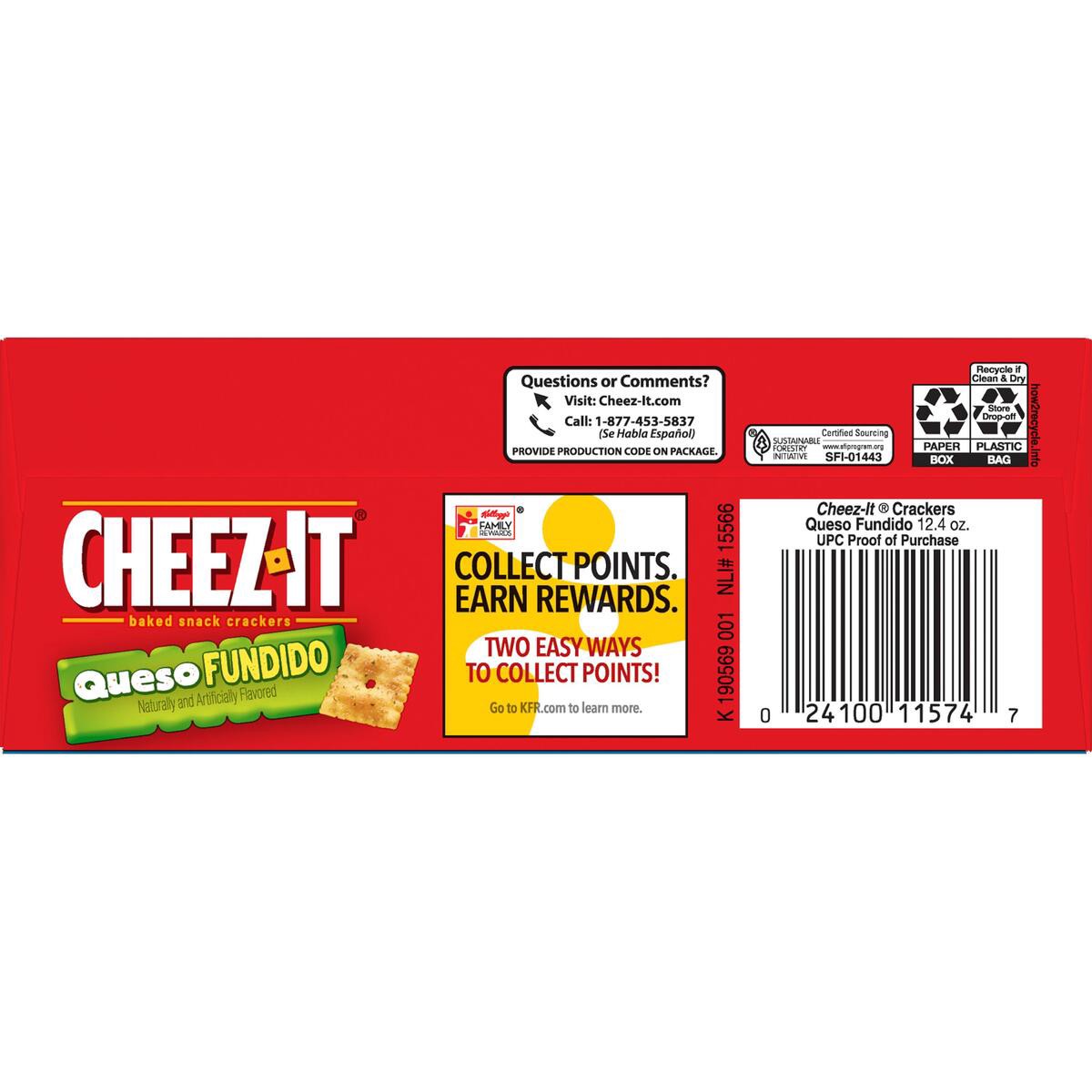 slide 7 of 9, Cheez-It Queso Fundido Baked Snack Crackers 12.4 oz, 12.4 oz