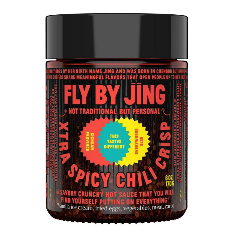 slide 1 of 3, Fly by Jing Xtra Spicy Chili Crisp Hot Sauce 6 oz, 6 oz