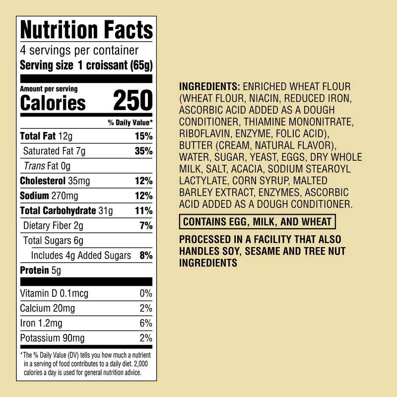 slide 4 of 4, Butter Croissants - 9.2oz/4ct - Favorite Day™, 4 ct; 9.2 oz