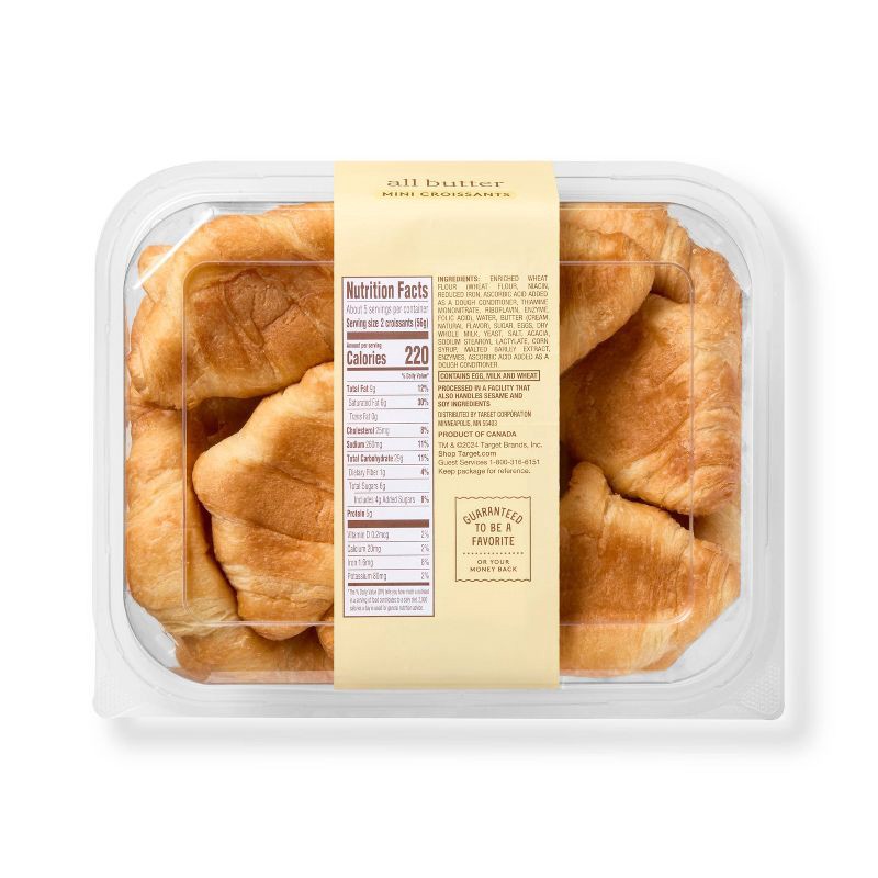 slide 2 of 3, Petite Butter Croissants - 10.9oz/11ct - Favorite Day™, 10.9 oz, 11 ct