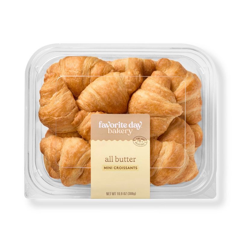 slide 1 of 3, Petite Butter Croissants - 10.9oz/11ct - Favorite Day™, 10.9 oz, 11 ct