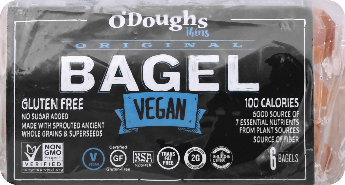 slide 1 of 10, O'Doughs O'doughs Original Gluten Free Bagel Thins, 10.58 oz