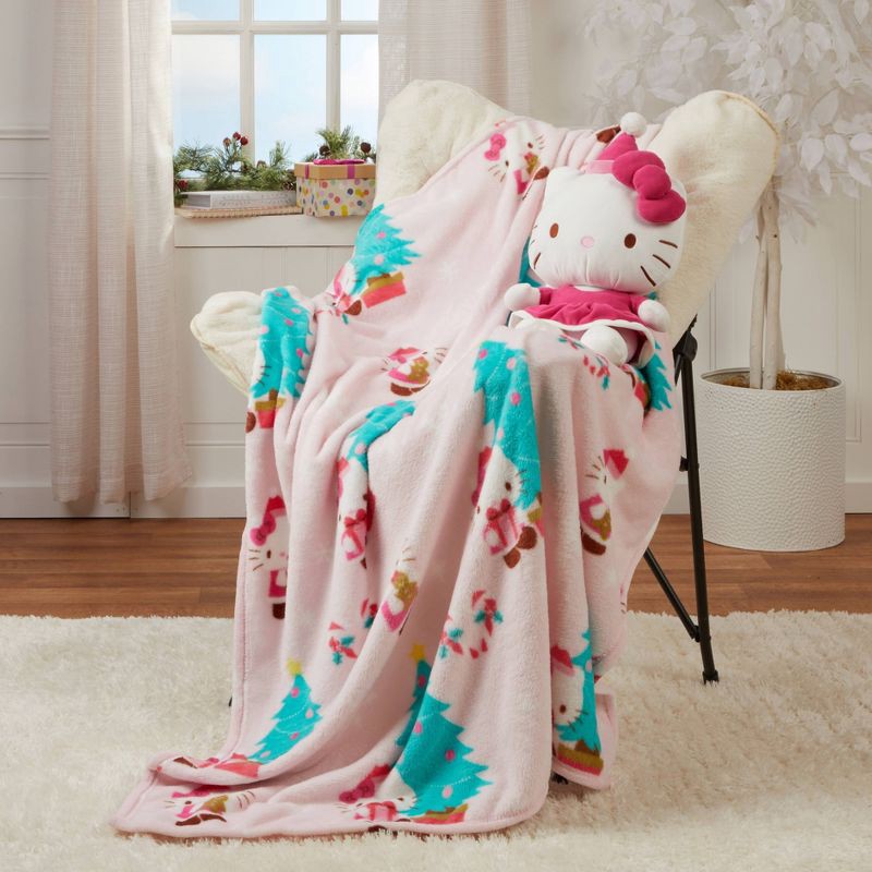 slide 2 of 4, Hello Kitty Pillow and Throw, 1 ct