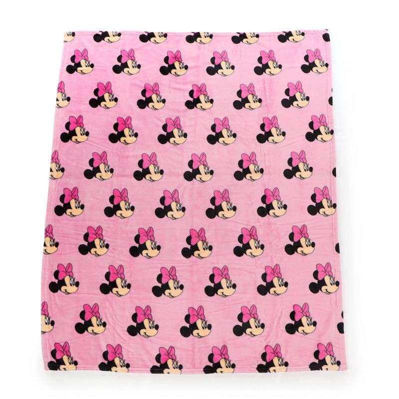 slide 3 of 6, Minnie Mouse Pillow and Throw, 1 ct