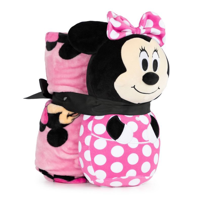 slide 1 of 6, Minnie Mouse Pillow and Throw, 1 ct