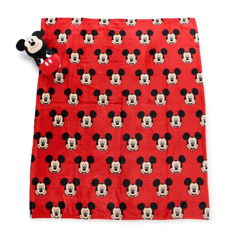 slide 2 of 6, Mickey Mouse Pillow and Throw, 1 ct