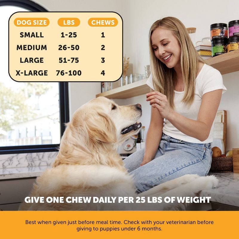 slide 5 of 10, Pet Honesty Allergy Support Peanut Butter Flavor Supplement for Dog - 60ct, 60 ct