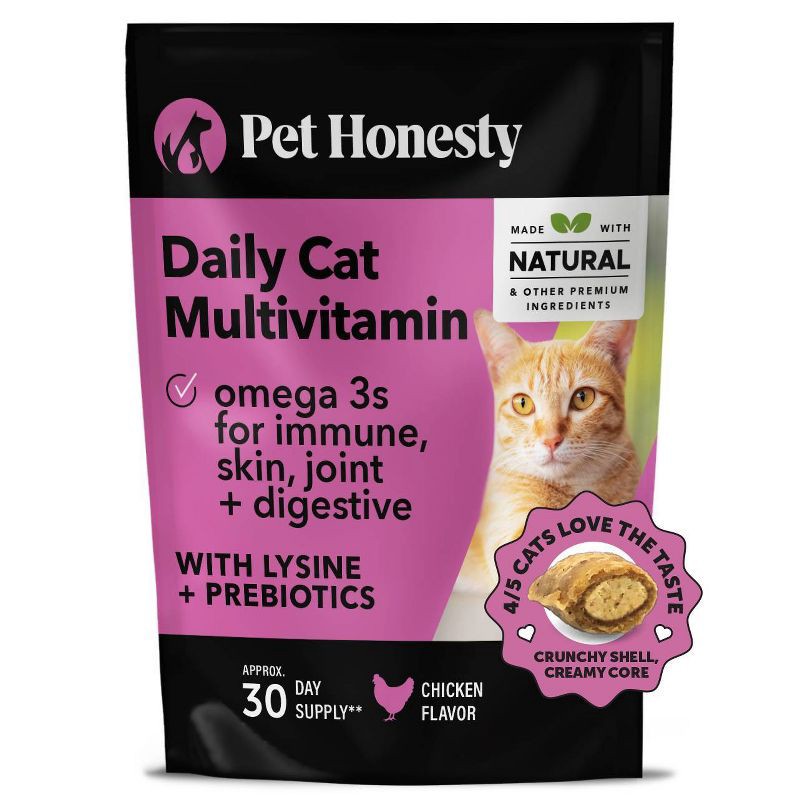 slide 1 of 11, Pet Honesty Multivitamin Supplement for Cat Chicken Flavor - 3.7oz, 3.7 oz