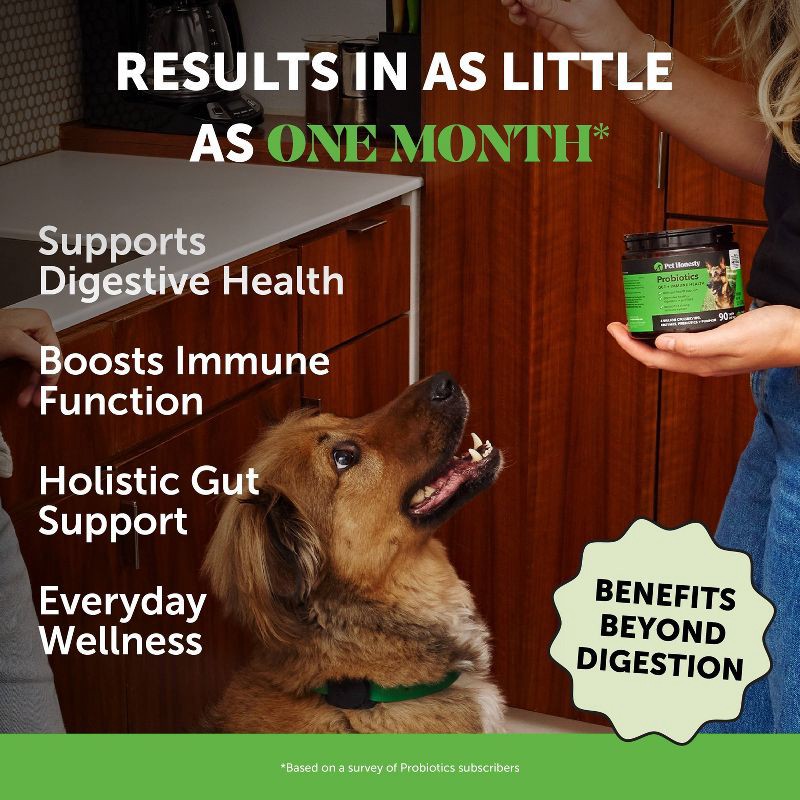 slide 3 of 10, Pet Honesty Probiotics Gut & Health Duck Flavor Supplement for Dog - 60ct, 60 ct